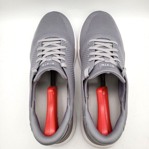 KIZIK Lima Men’s Size 13 Grey White Hands Free Slip On Sneakers Shoes Comfort - Picture 8 of 11